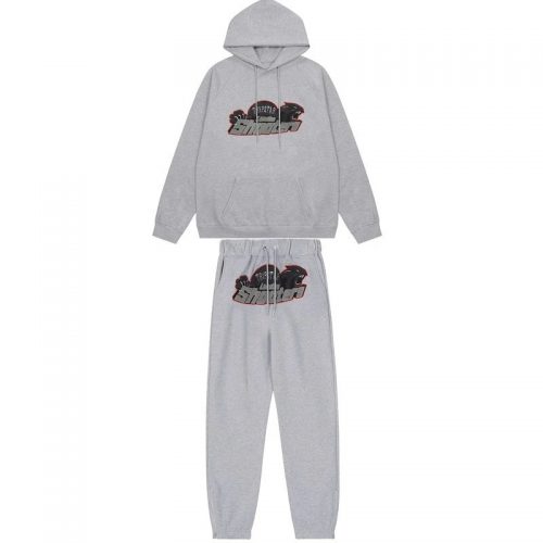 Trapstar Shooters Graphic Streetwear Tracksuit Set Gray