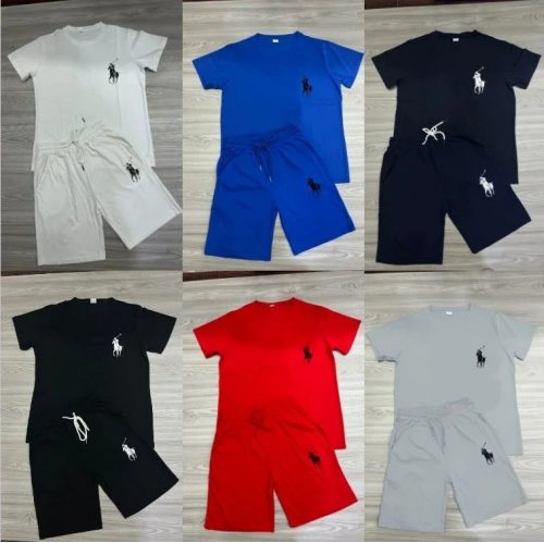 Ralph Lauren Pony Embroidery Casual Shorts Set Multicolor