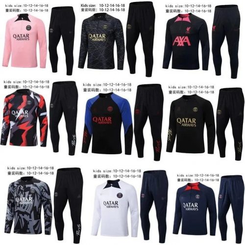 Nike Paris Saint-Germain Training Kit Soccer Jersey Tracksuit Set Multicolor