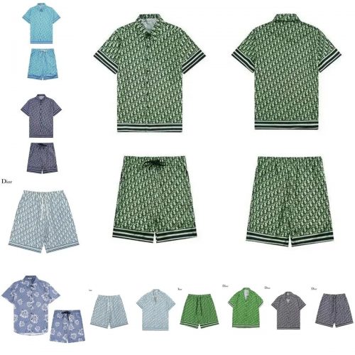 Dior Oblique Print Matching Set Summer Co-ord Set Green