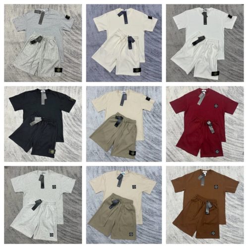 Stone Island Compass Patch Casual Matching Set Multicolor