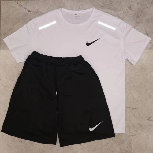 Nike Dri-FIT Training Sporty Matching Set White and Black