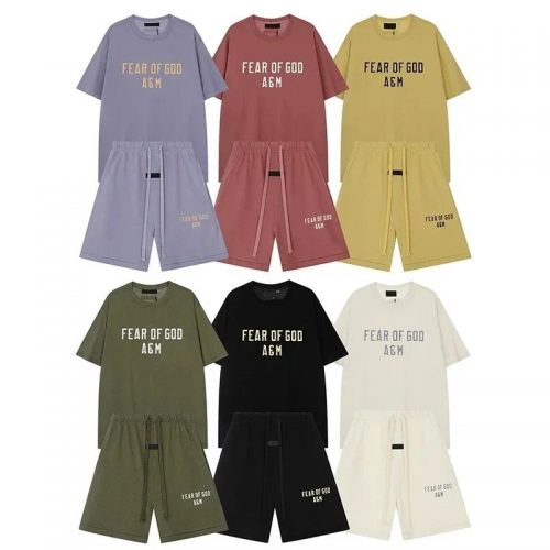 Fear of God FOG Essentials A&M Oversized Matching Set Multicolor