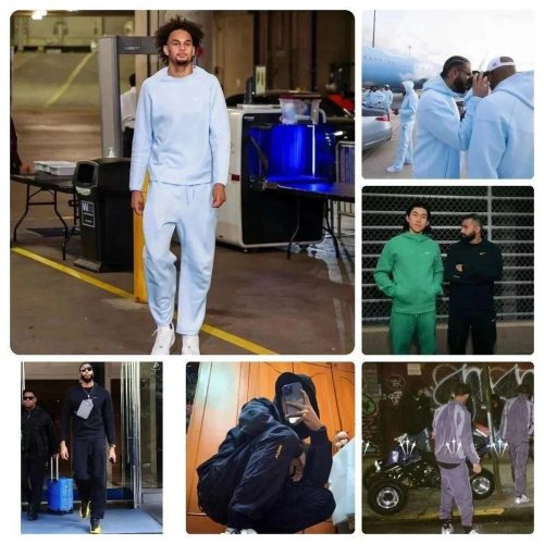Nike NOCTA Tracksuit Casual Matching Set Light Blue
