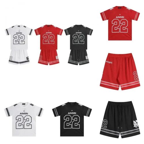 Amiri 22 Mesh Jersey Sporty Matching Set Multicolor
