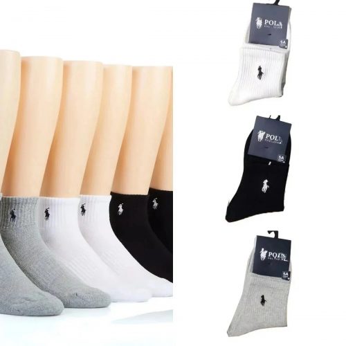 Ralph Lauren Pony Embroidery Cotton Socks Multicolor