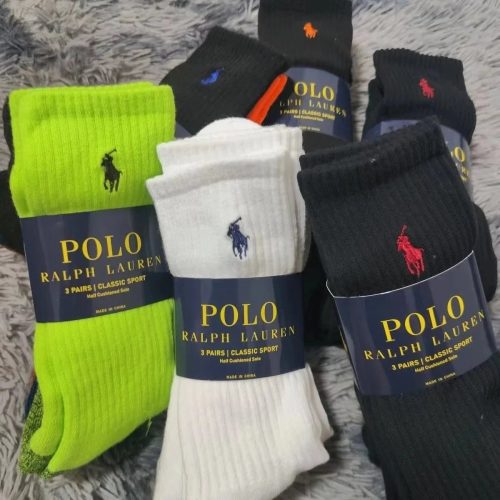Polo Ralph Lauren PRL Classic Sport Ribbed Cotton Socks Multicolor