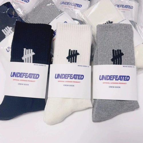 Undefeated Five Strike Crew Sock Cotton Streetwear Socks Multicolor