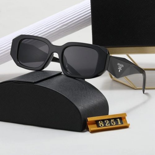 Prada Symbole Geometric Sunglasses Black