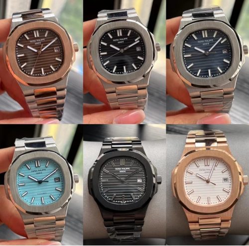 Patek Philippe Nautilus luxury watch collection Multicolor