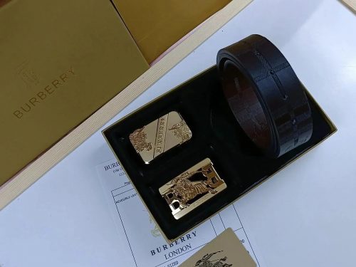 Burberry Reversible Leather Belt Classic Accessory Brown