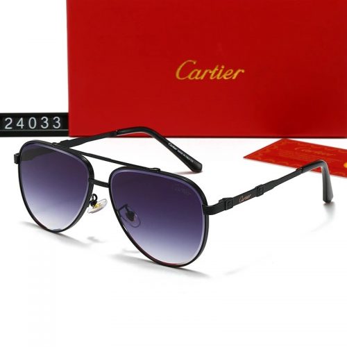 Cartier Aviator Classic Sunglasses Black