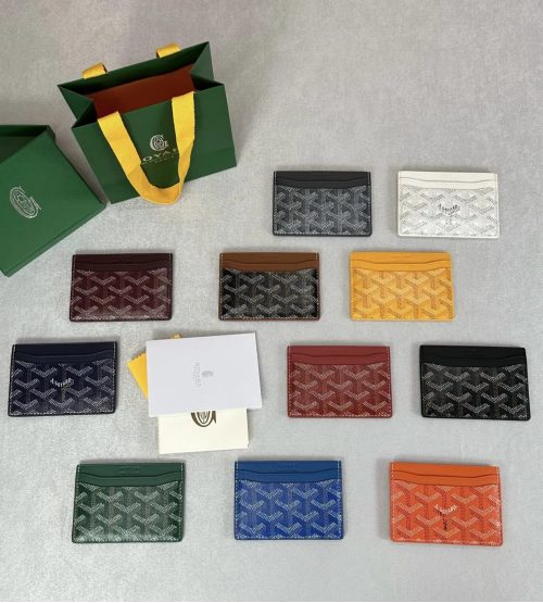 Goyard Saint Sulpice Iconic Canvas Card Holder Multicolor