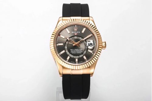 Rolex Sky-Dweller 326235 Luxury Watch Gold and Black