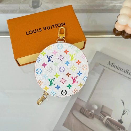 Louis Vuitton LV Multicolore Monogram Round Coin Purse White