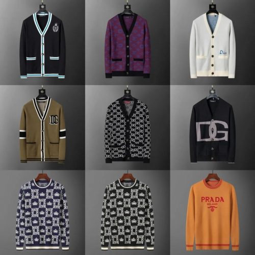 Dolce & Gabbana D&G Logo Cardigan Sweater Casual Black