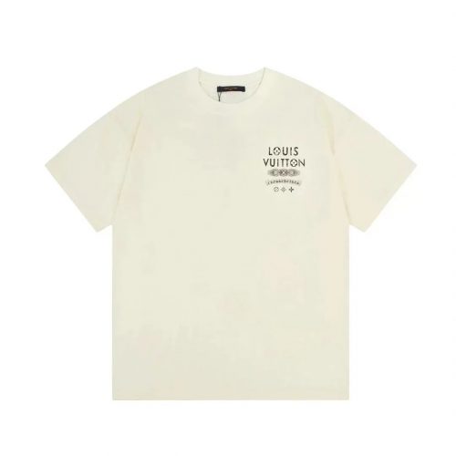 Louis Vuitton LV Graphic Print T-Shirt Casual Cotton White