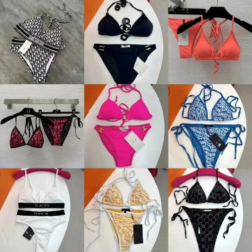 Dior Oblique Monogram Bikini White and Black