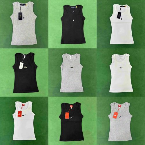 Nike Ribbed Tank Top Casual Sleeveless Shirt Black