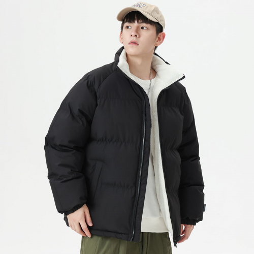 Design Sherpa Lined Puffer Jacket Black