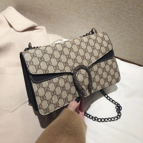 Gucci Dionysus GG Supreme Shoulder Bag Beige and Brown
