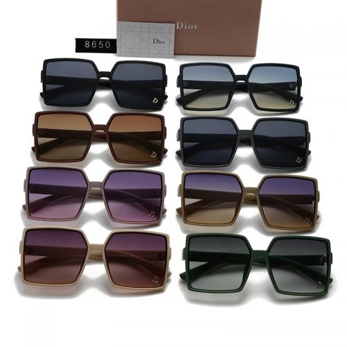 Dior Square Frame Sunglasses Stylish UV Protection Multicolor