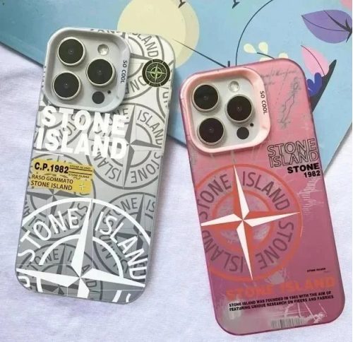 Stone Island Phone Case 1982 Print Protective Cover Multicolor