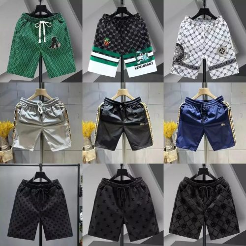Design Graphic Print Casual Shorts Multicolor