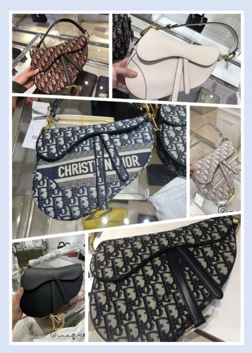 Dior Saddle Bag Iconic Canvas and Leather Shoulder Bag Multicolor