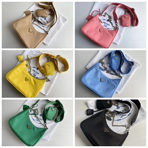 Prada Re-Edition 2005 Nylon Shoulder Bag Multicolor