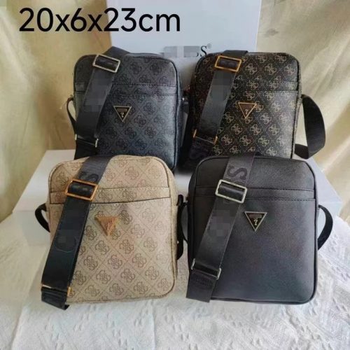 Guess Monogram Crossbody Shoulder Bag Multicolor