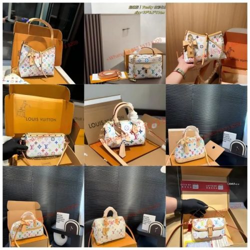 Louis Vuitton LV Multicolore Monogram Iconic Handbag White