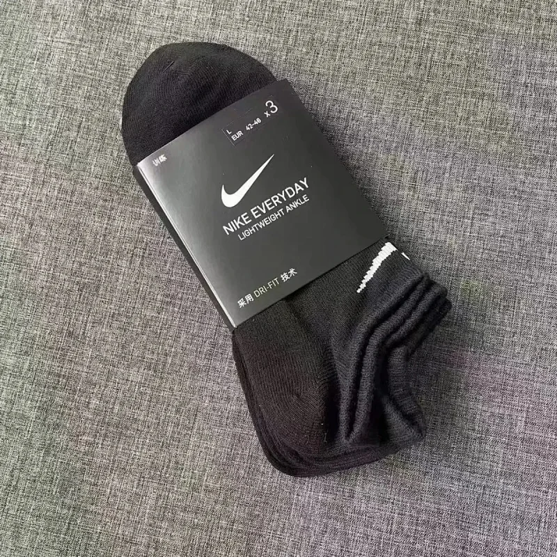 Nike 短筒 3双黑色 Nike 短筒 3双黑色