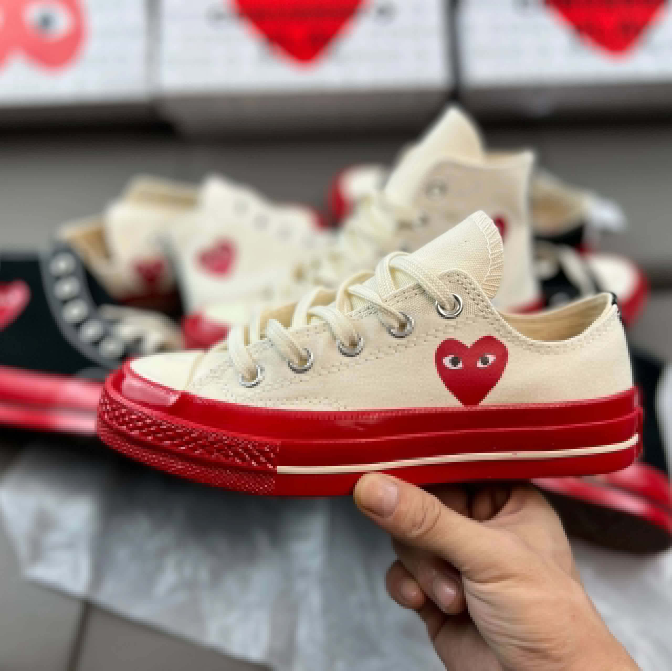 White Red Low Band White Red Low Band