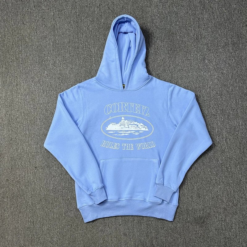 913款 浅蓝色帽衫