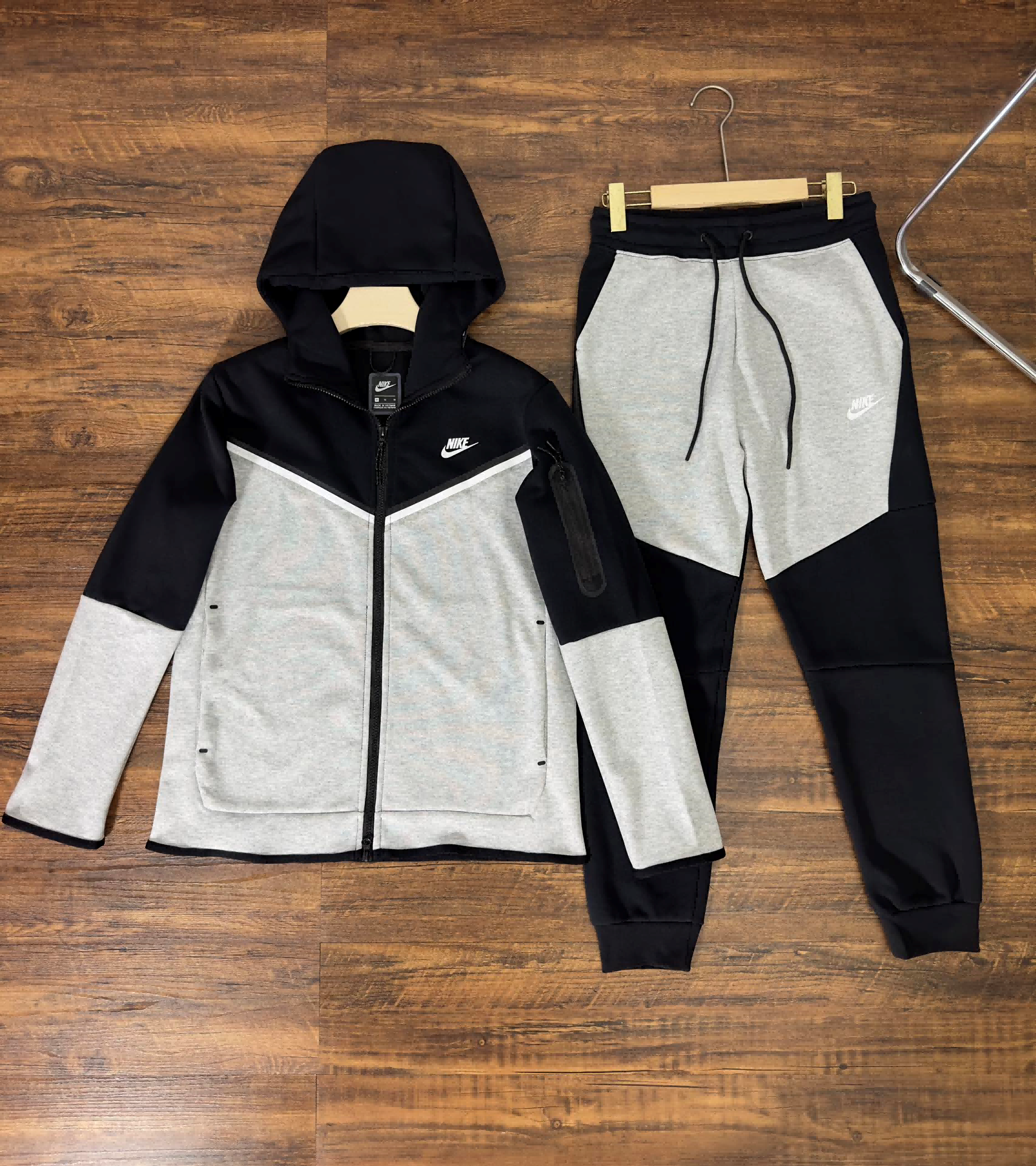 Black with Gray