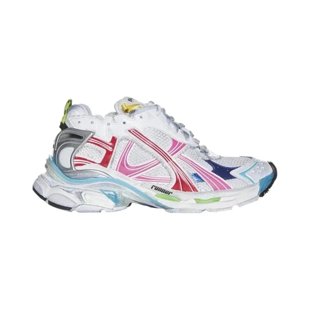 Worn Out - White Multi Color