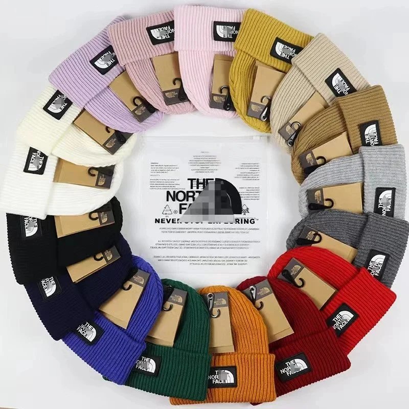 The North Face Ribbed Knit Beanie Warm Casual Headwear Multicolor