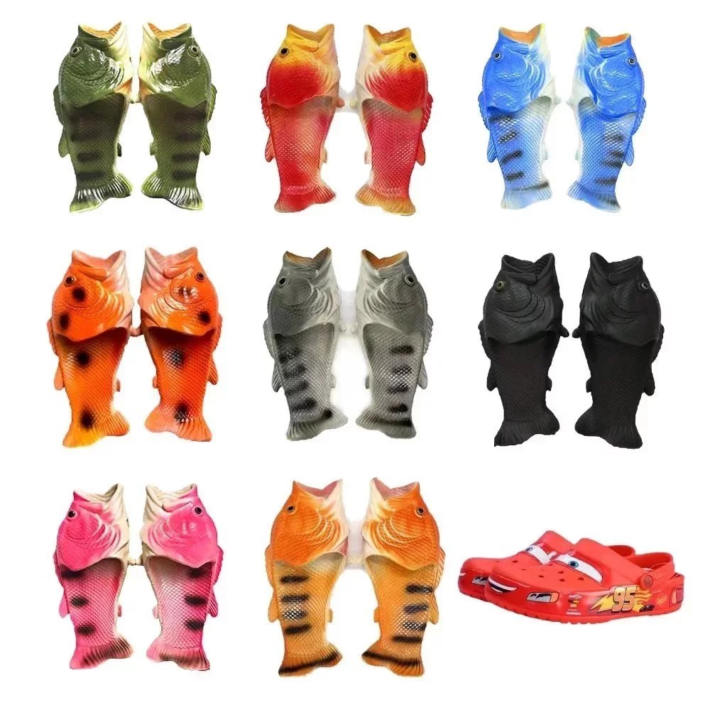 Design Fish Shape Slippers Casual Shoes Multicolor