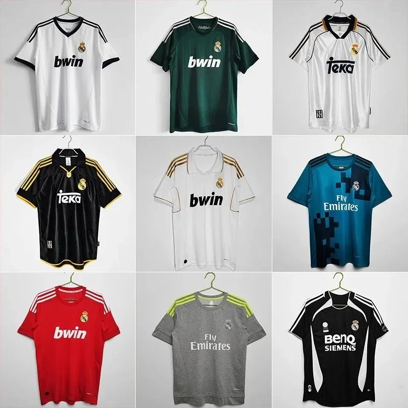Adidas Real Madrid Retro Jerseys Collection Classic Football Jerseys Multicolor