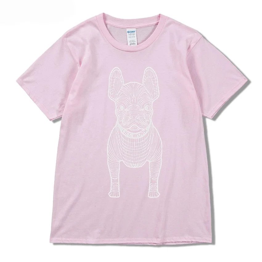 Pink with white lettering