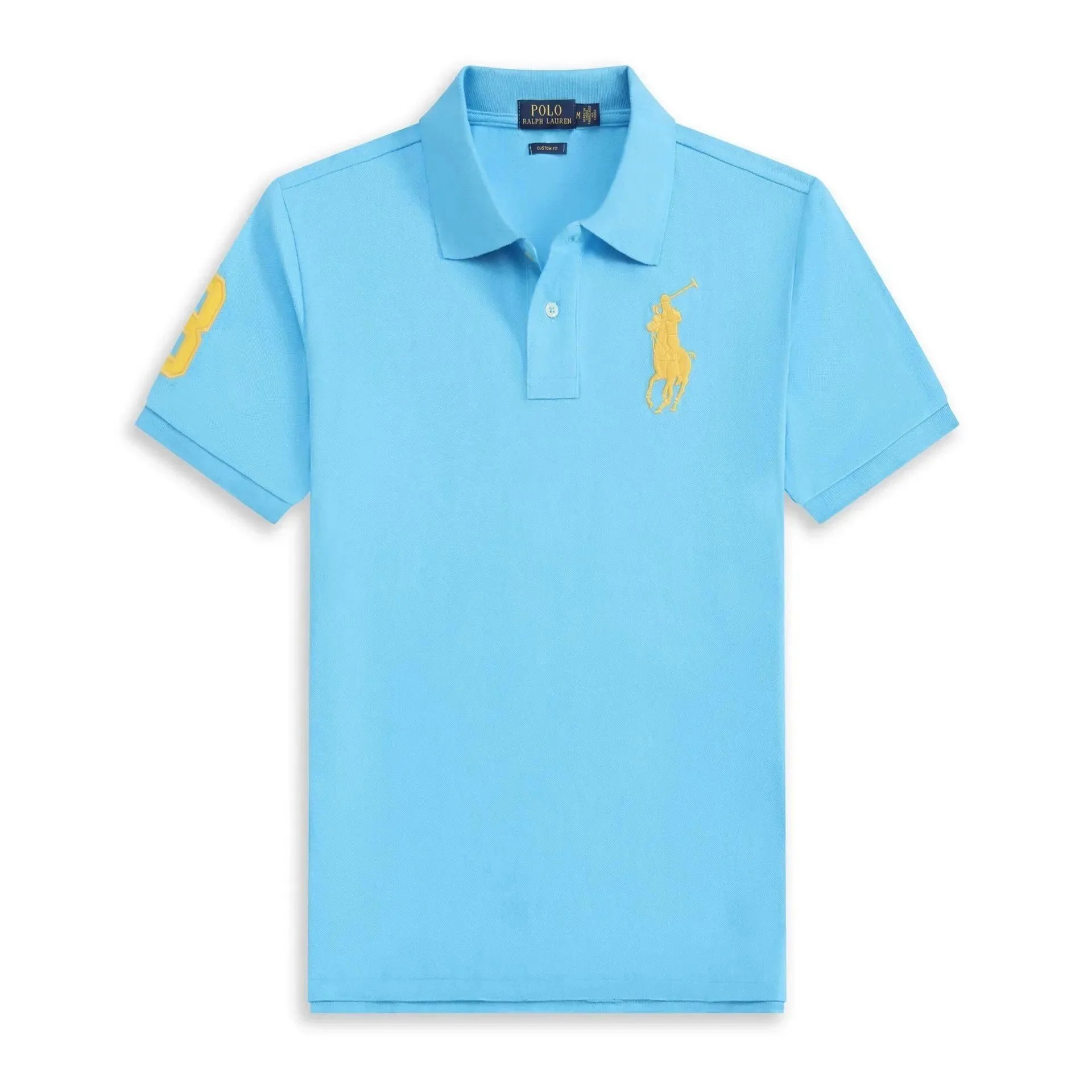 Lake-blue yellow label