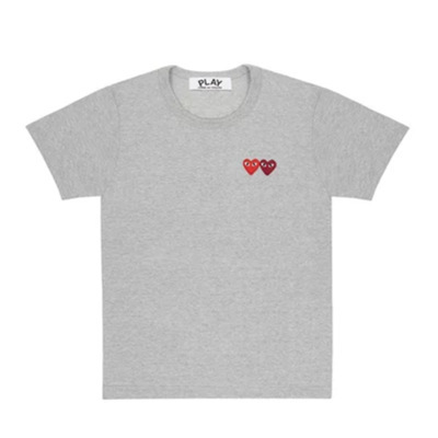 Gray Double Heart