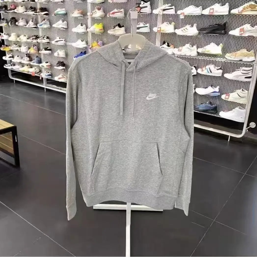 刺绣灰色连帽衫 刺绣灰色连帽衫