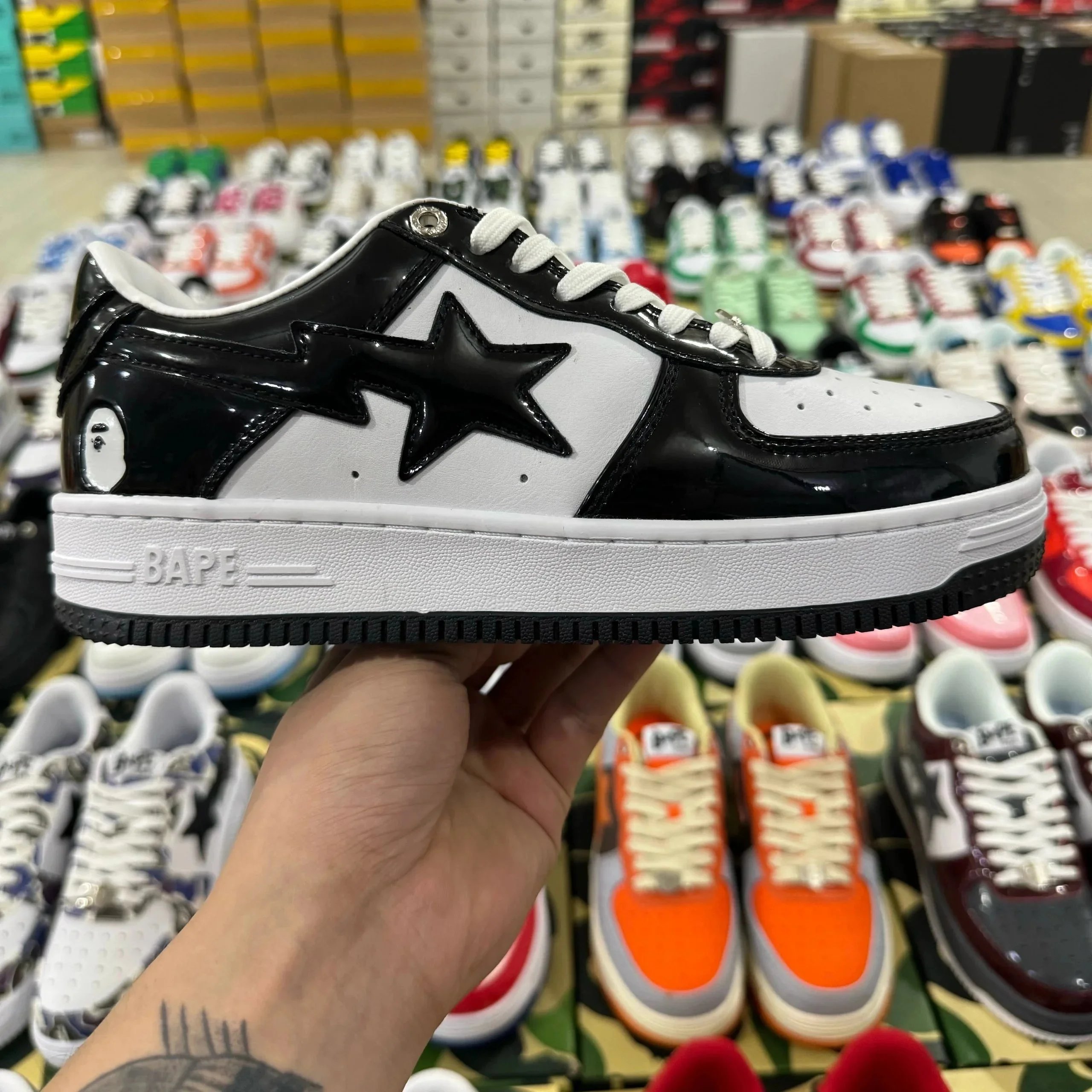 黑白漆皮 黑白漆皮