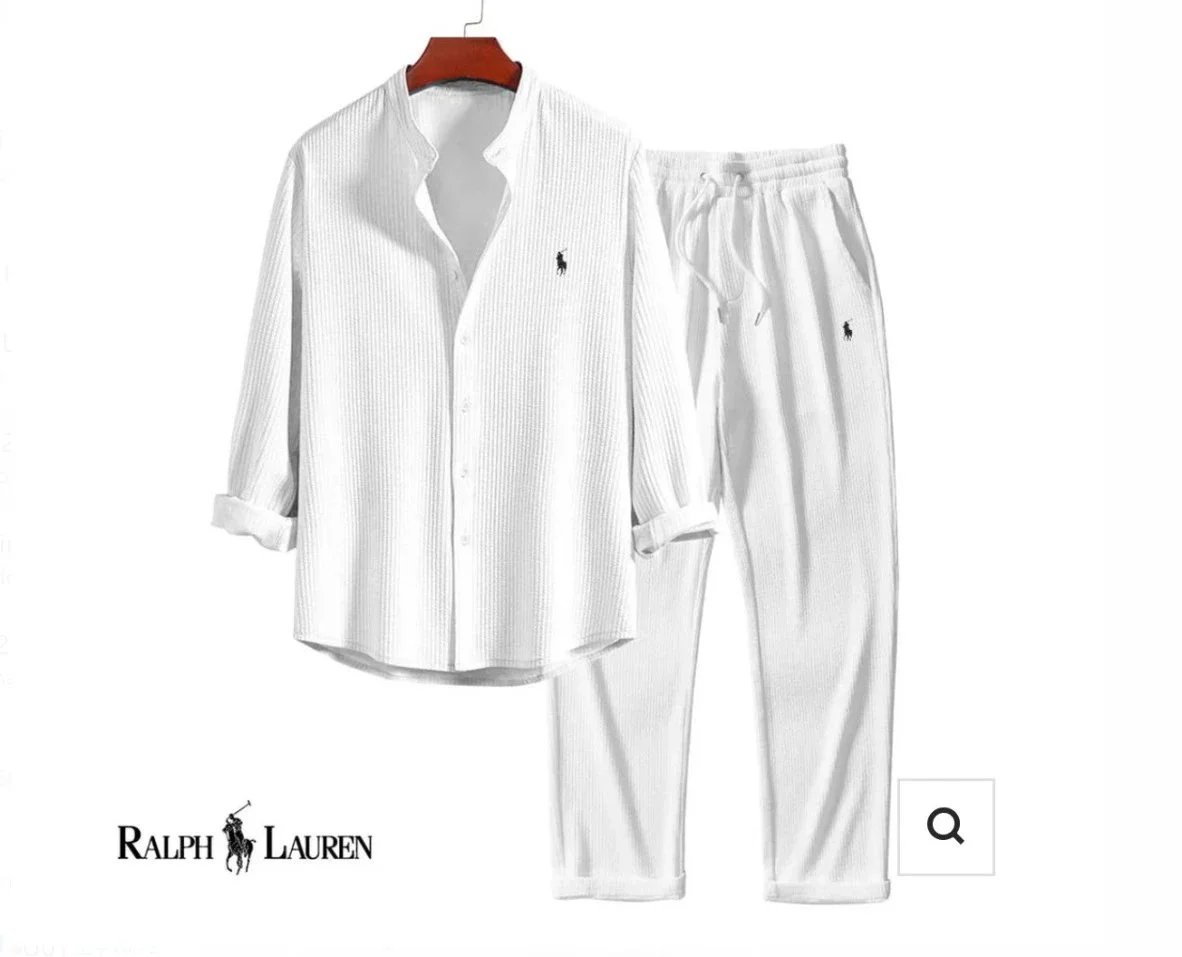 Ralph Lauren立领长袖长裤 白 Ralph Lauren立领长袖长裤 白